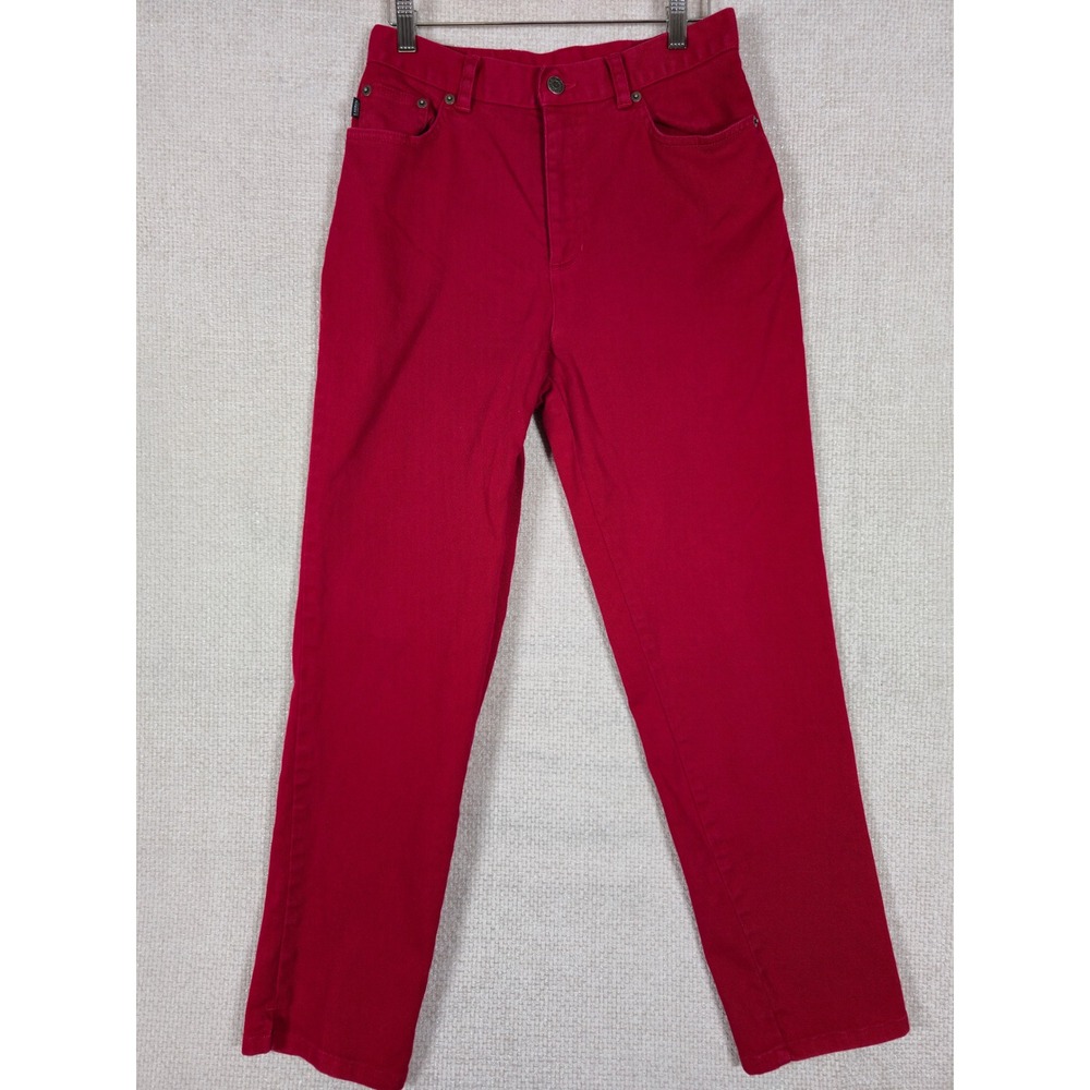 Lauren Jeans Co Ralph Lauren Red Straight Leg Denim‎ Jeans Womens Size 6